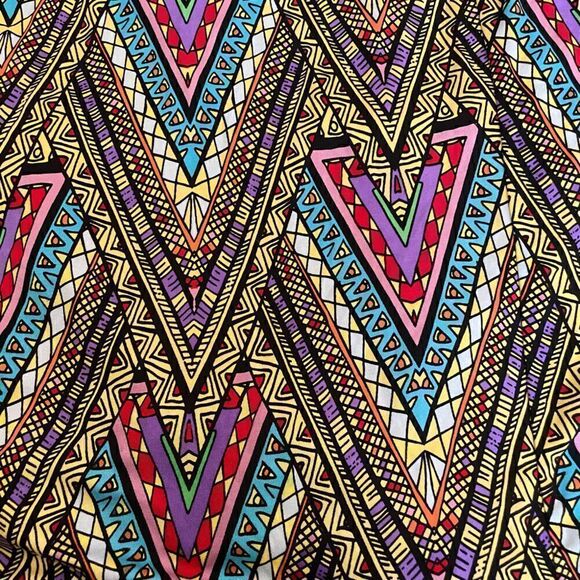 Mara Hoffman Sweetheart Neckline One Shoulder Gown Geometric Color Block Size XS - Picture 11 of 11